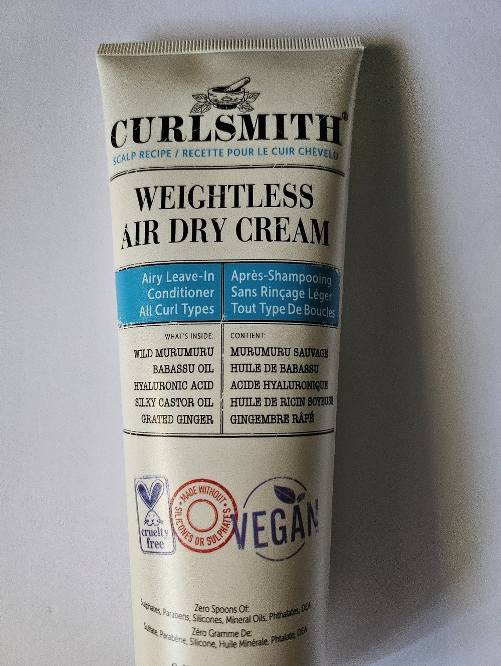 NEW Curlsmith Weightless Air Dry Cream For all Curl Types Leave in Conditioner - Picture 2 of 3